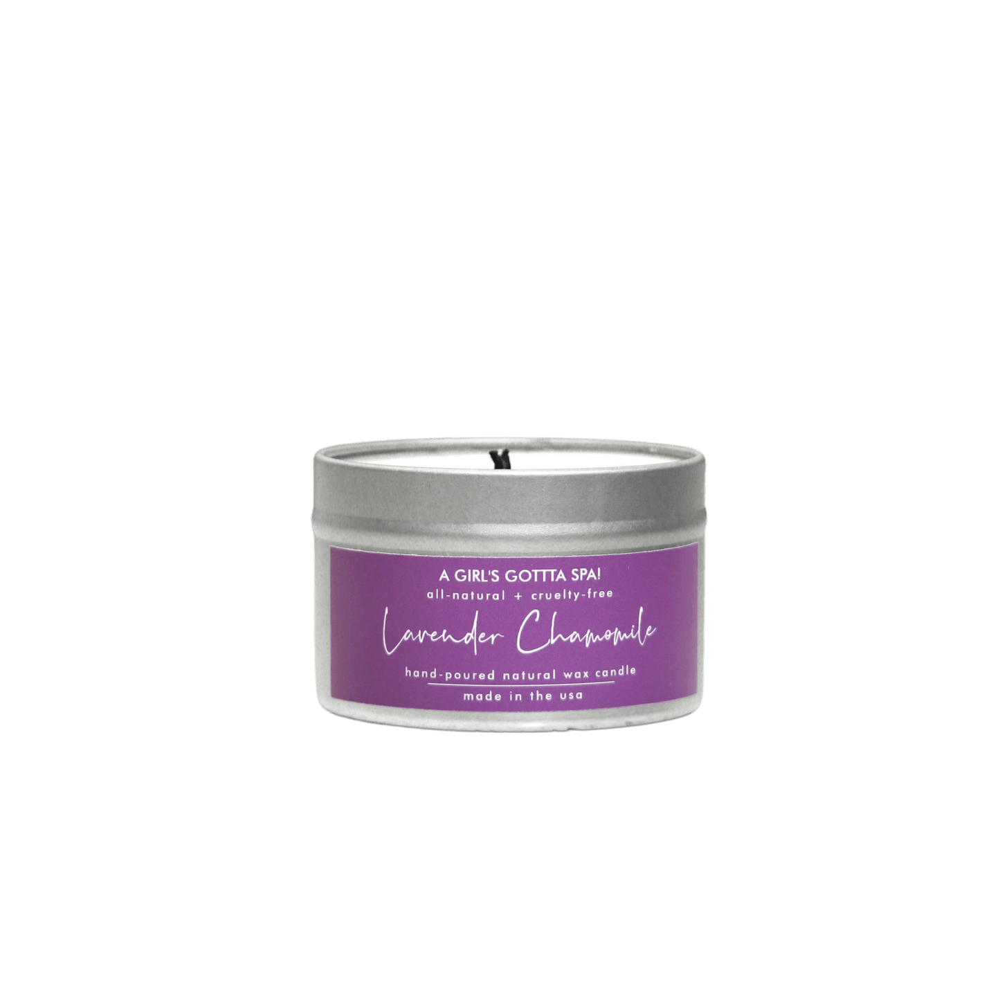 A Girl's Gotta Spa! - Lavender Chamomile Natural Wax Candle - 4 oz - 25hr burn