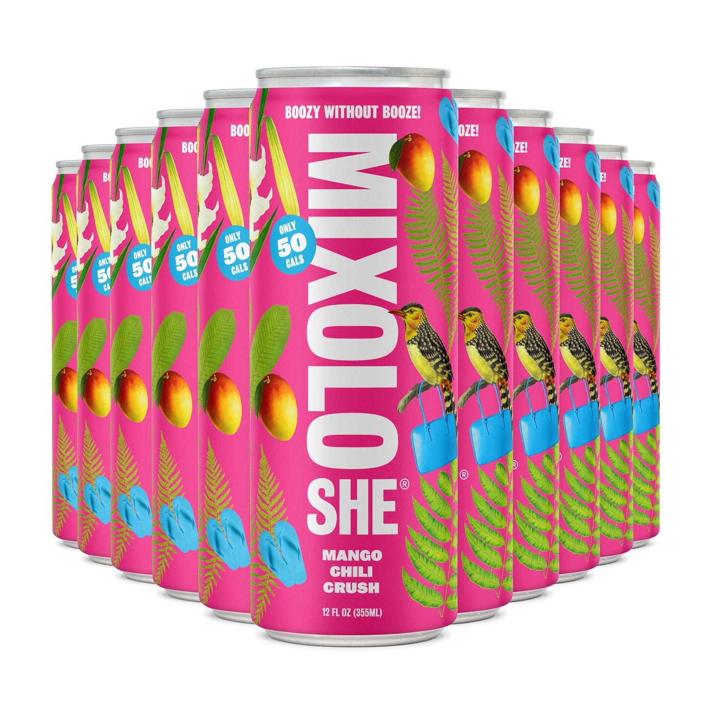 Mixoloshe - MANGO  CHILI  CRUSH - 12-12oz cans