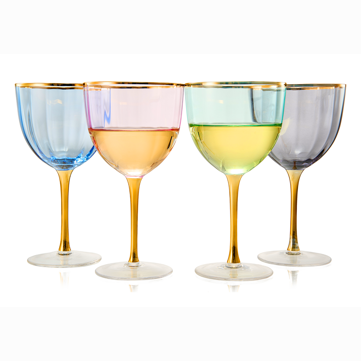 Iridescent Large Wine Glasses Set - The Wine Savant Whimsy and Nostalgia Large R